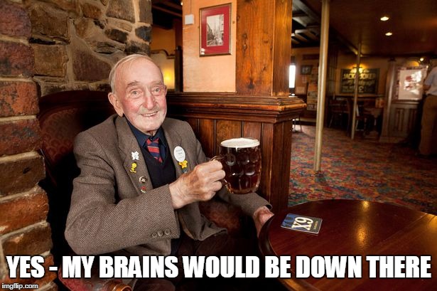 YES - MY BRAINS WOULD BE DOWN THERE | made w/ Imgflip meme maker