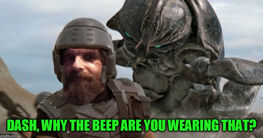 DASH, WHY THE BEEP ARE YOU WEARING THAT? | made w/ Imgflip meme maker