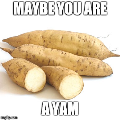 MAYBE YOU ARE A YAM | made w/ Imgflip meme maker