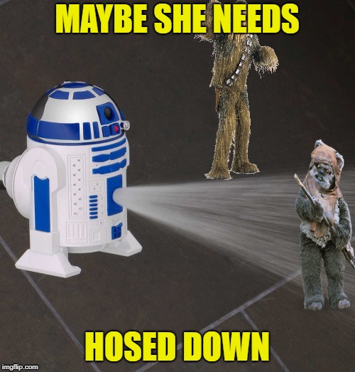 MAYBE SHE NEEDS HOSED DOWN | made w/ Imgflip meme maker
