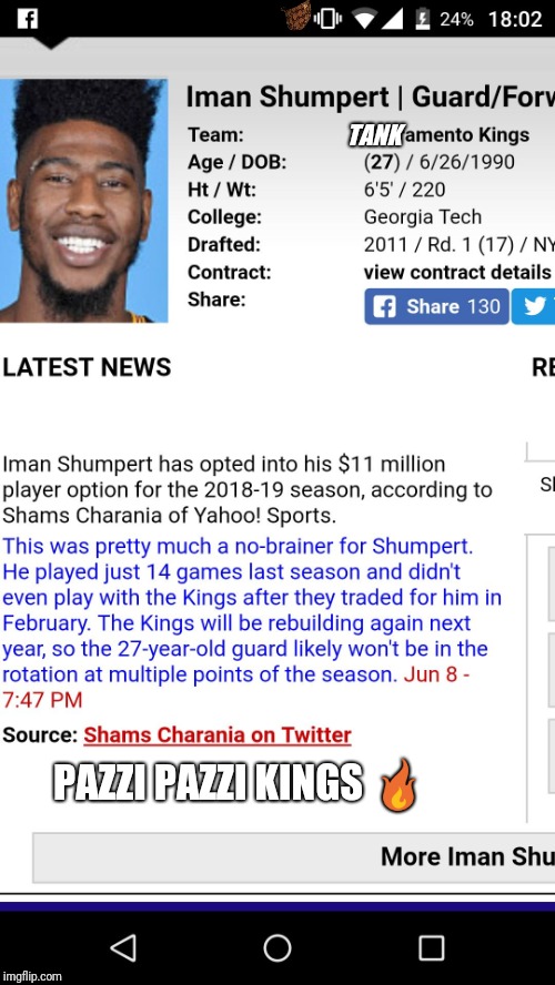 TANK; PAZZI PAZZI KINGS 🔥 | image tagged in pazzi pazzi kings,scumbag | made w/ Imgflip meme maker