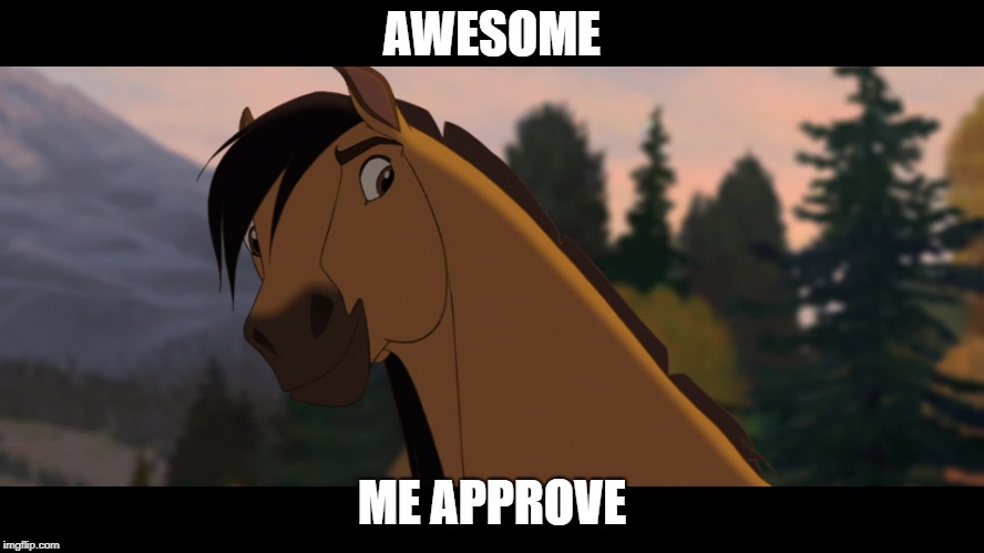 Spirit Approves | AWESOME ME APPROVE | image tagged in spirit approves | made w/ Imgflip meme maker