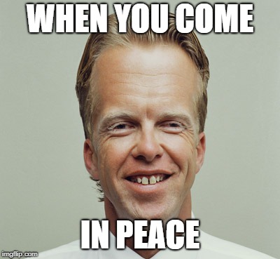 Alien meme | WHEN YOU COME; IN PEACE | image tagged in aliens,weird face,memes | made w/ Imgflip meme maker