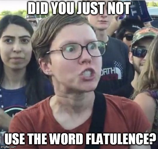DID YOU JUST NOT USE THE WORD FLATULENCE? | made w/ Imgflip meme maker