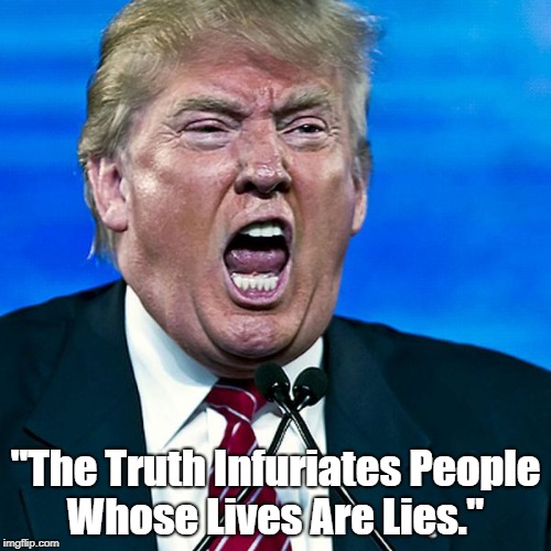 "The Truth Infuriates People Whose Lives Are Lies." | made w/ Imgflip meme maker