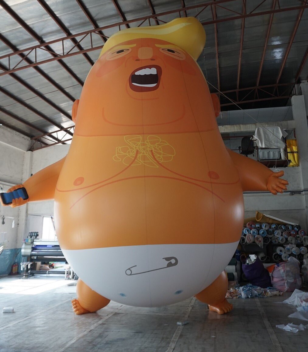 Trump Baby Balloon Blank Meme Template