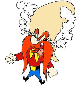 Yosemite Sam steamy ears Blank Meme Template