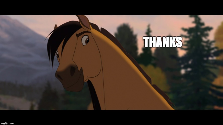 Spirit Approves | THANKS | image tagged in spirit approves | made w/ Imgflip meme maker