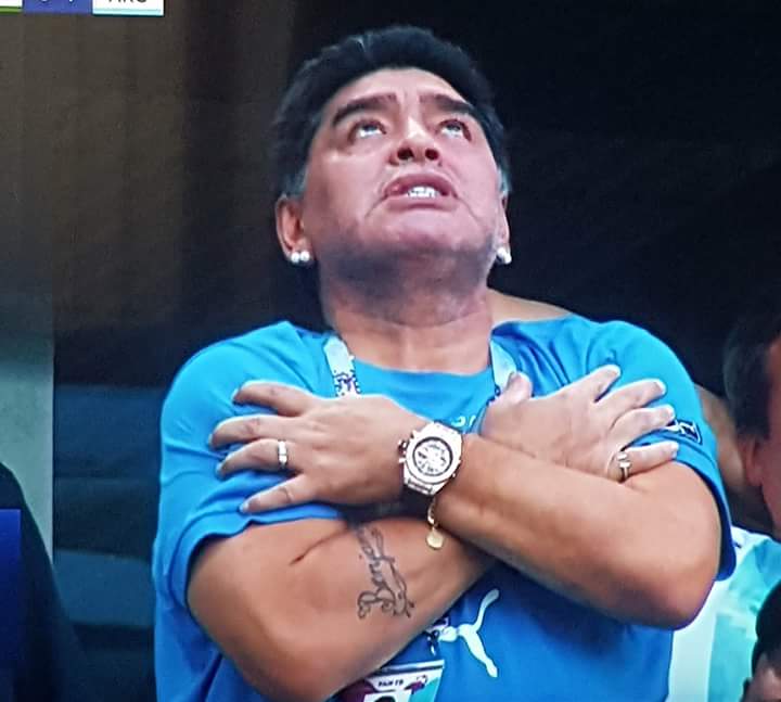 High Quality Maradona 2018 Blank Meme Template