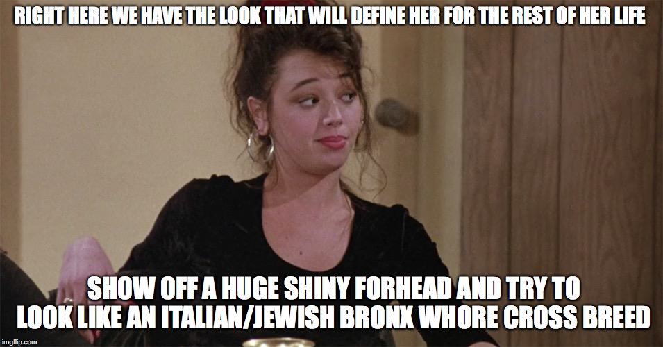 Leah at Her Worst | RIGHT HERE WE HAVE THE LOOK THAT WILL DEFINE HER FOR THE REST OF HER LIFE; SHOW OFF A HUGE SHINY FORHEAD AND TRY TO LOOK LIKE AN ITALIAN/JEWISH BRONX WHORE CROSS BREED | image tagged in leah remini,memes | made w/ Imgflip meme maker