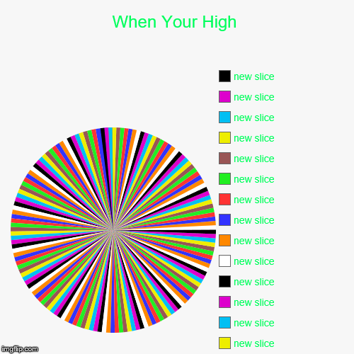 When Your High | | image tagged in funny,pie charts | made w/ Imgflip chart maker