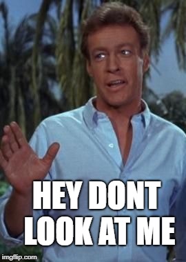 Skipper looking for Hut friend now | HEY DONT LOOK AT ME | image tagged in professor hey dont be so formal,stay away jonas grunby you derelict captain of the minnow,ss minnow memes,gilligan's island meme | made w/ Imgflip meme maker