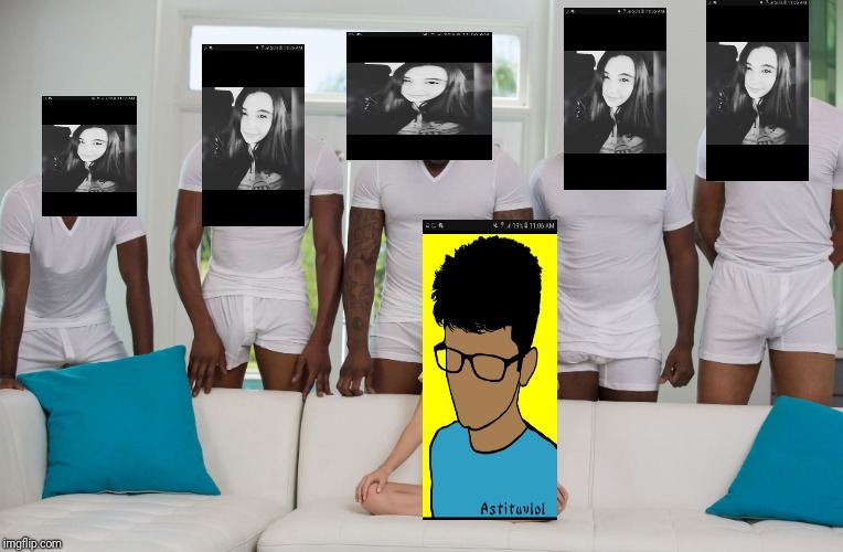 5 black guys and blonde | image tagged in 5 black guys and blonde | made w/ Imgflip meme maker