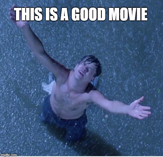 Shawshank redemption freedom | THIS IS A GOOD MOVIE | image tagged in shawshank redemption freedom | made w/ Imgflip meme maker