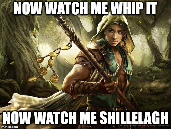 druid | NOW WATCH ME WHIP IT; NOW WATCH ME SHILLELAGH | image tagged in druid | made w/ Imgflip meme maker