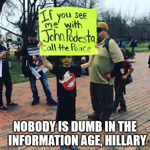 NOBODY IS DUMB IN THE  INFORMATION AGE, HILLARY | made w/ Imgflip meme maker