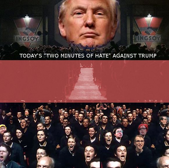 High Quality Todays Two Minutes Hate Against Trump Blank Meme Template