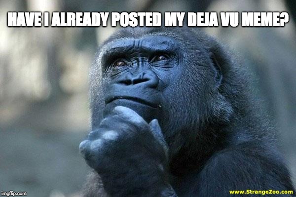 Nah! did I? | HAVE I ALREADY POSTED MY DEJA VU MEME? | image tagged in deep thoughts,meme | made w/ Imgflip meme maker