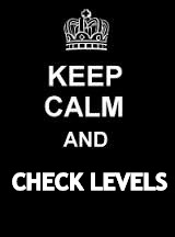 Keep calm blank | CHECK LEVELS | image tagged in keep calm blank | made w/ Imgflip meme maker
