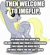 THEN WELCOME TO IMGFLIP, THE HOMEPAGE WILL SHOW YOU THE BEST MEMES AND THERE'S A LEADERBOARD THAT SHOWS THE USERS WITH THE MOST POINTS FOR T | made w/ Imgflip meme maker