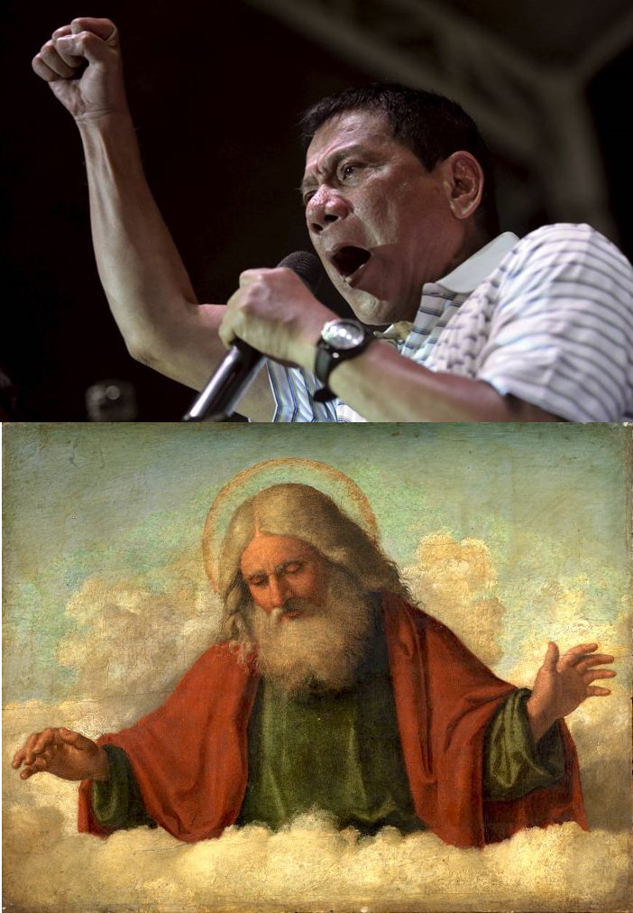 Duterte versus God Blank Meme Template