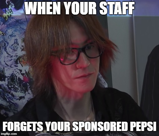 WHEN YOUR STAFF; FORGETS YOUR SPONSORED PEPSI | made w/ Imgflip meme maker