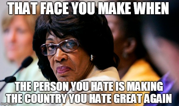 That face you make when... |  THAT FACE YOU MAKE WHEN; THE PERSON YOU HATE IS MAKING THE COUNTRY YOU HATE GREAT AGAIN | image tagged in that face you make when,maxine waters,maga,supreme court,memes | made w/ Imgflip meme maker