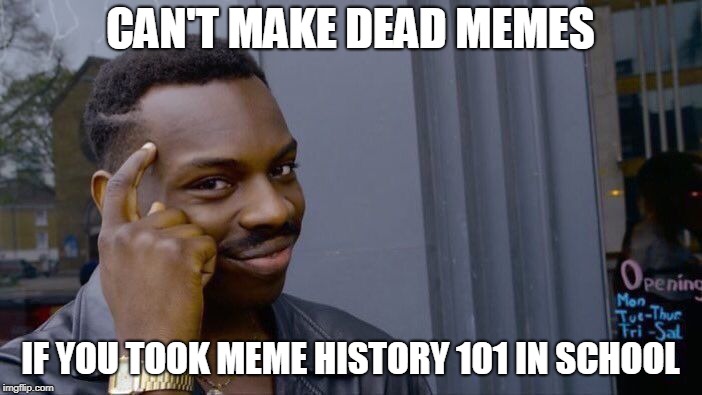 Roll Safe Think About It Meme | CAN'T MAKE DEAD MEMES IF YOU TOOK MEME HISTORY 101 IN SCHOOL | image tagged in memes,roll safe think about it | made w/ Imgflip meme maker