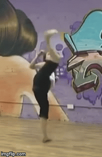 Kicking  | image tagged in gifs,kick,girl | made w/ Imgflip video-to-gif maker