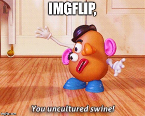 You uncultured swine | IMGFLIP, | image tagged in you uncultured swine | made w/ Imgflip meme maker