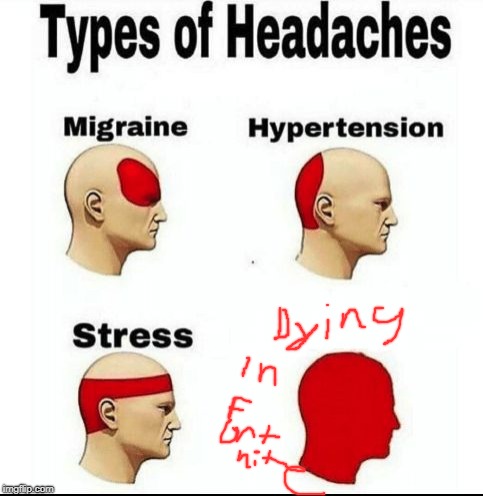 Types of Headaches meme | image tagged in types of headaches meme | made w/ Imgflip meme maker