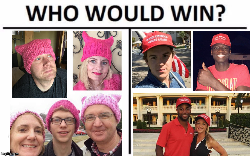 What's Your Hat Type ? | image tagged in who would win,red hen,stephanie wilkinson,golden tate,eugene joseph,meme | made w/ Imgflip meme maker