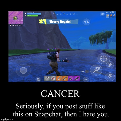 Will this cancer ever stop?! | image tagged in funny,demotivationals,fortnite,trends,cancer,cancerous | made w/ Imgflip demotivational maker