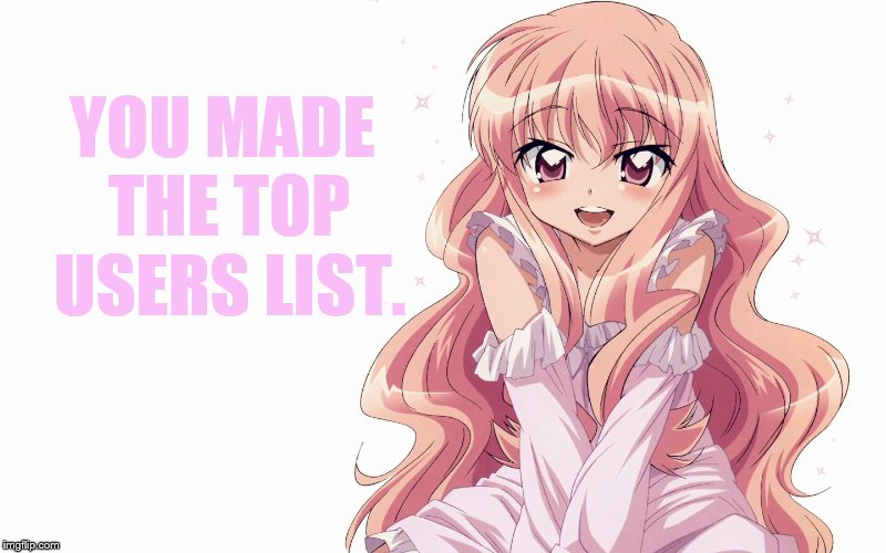 YOU MADE THE TOP USERS LIST. | made w/ Imgflip meme maker