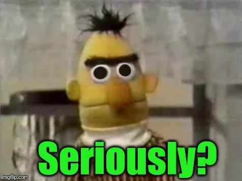 Bert Stare | Seriously? | image tagged in bert stare | made w/ Imgflip meme maker