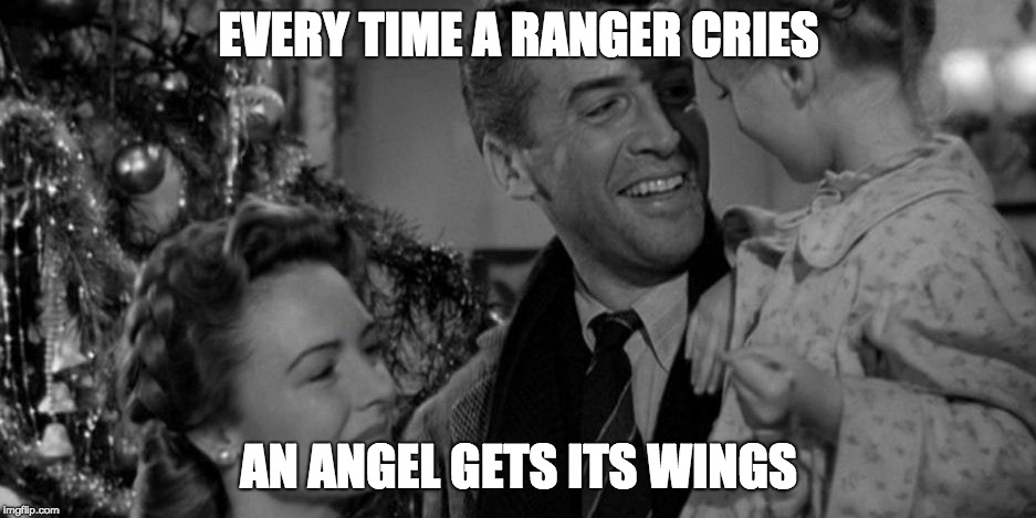 An angel gets his wings | EVERY TIME A RANGER CRIES; AN ANGEL GETS ITS WINGS | image tagged in an angel gets his wings | made w/ Imgflip meme maker