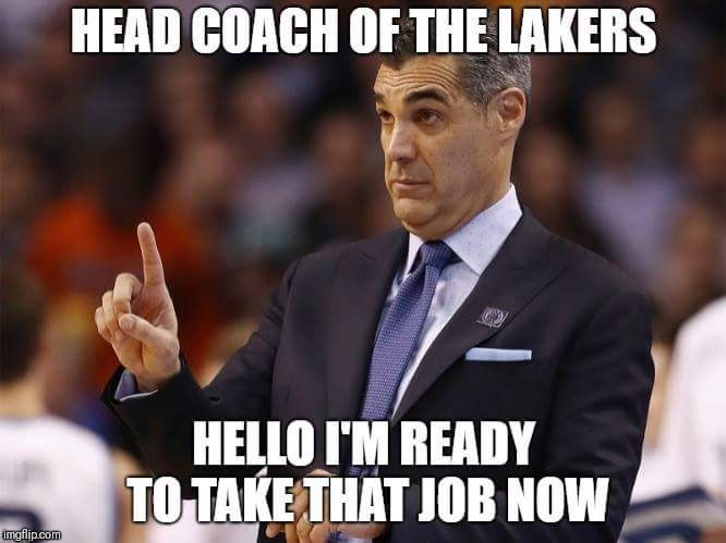 image tagged in jay wright,lakers,nba memes,lebron james | made w/ Imgflip meme maker