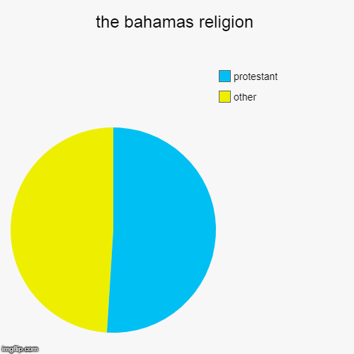 the bahamas religion | other, protestant | image tagged in pie charts | made w/ Imgflip chart maker