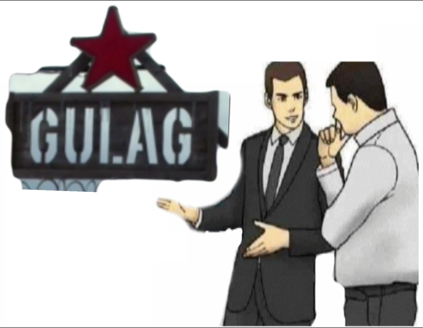 Gulag Salesman Blank Meme Template