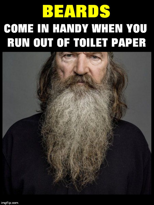 image tagged in beards,toilet paper,trashy women,white trash,shitty,dirty | made w/ Imgflip meme maker