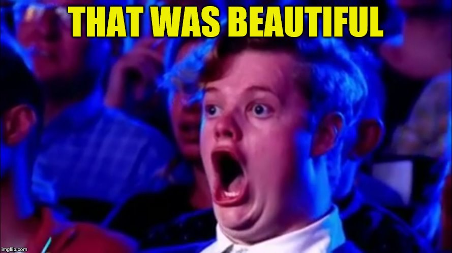 Dork Face | THAT WAS BEAUTIFUL | image tagged in dork face | made w/ Imgflip meme maker