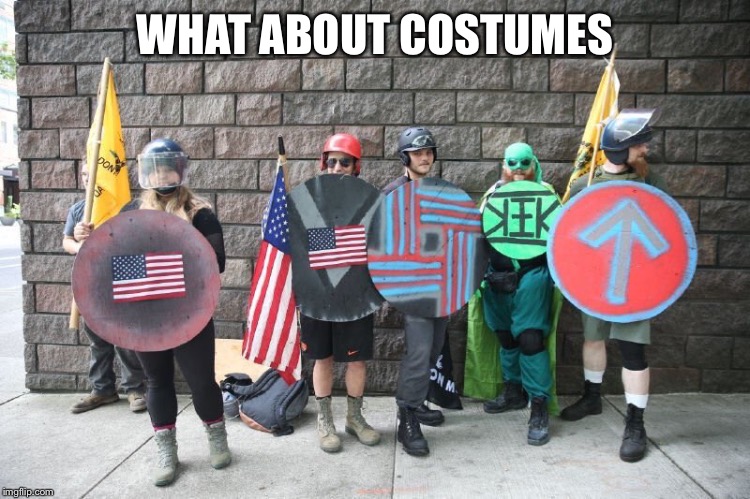 WHAT ABOUT COSTUMES | made w/ Imgflip meme maker