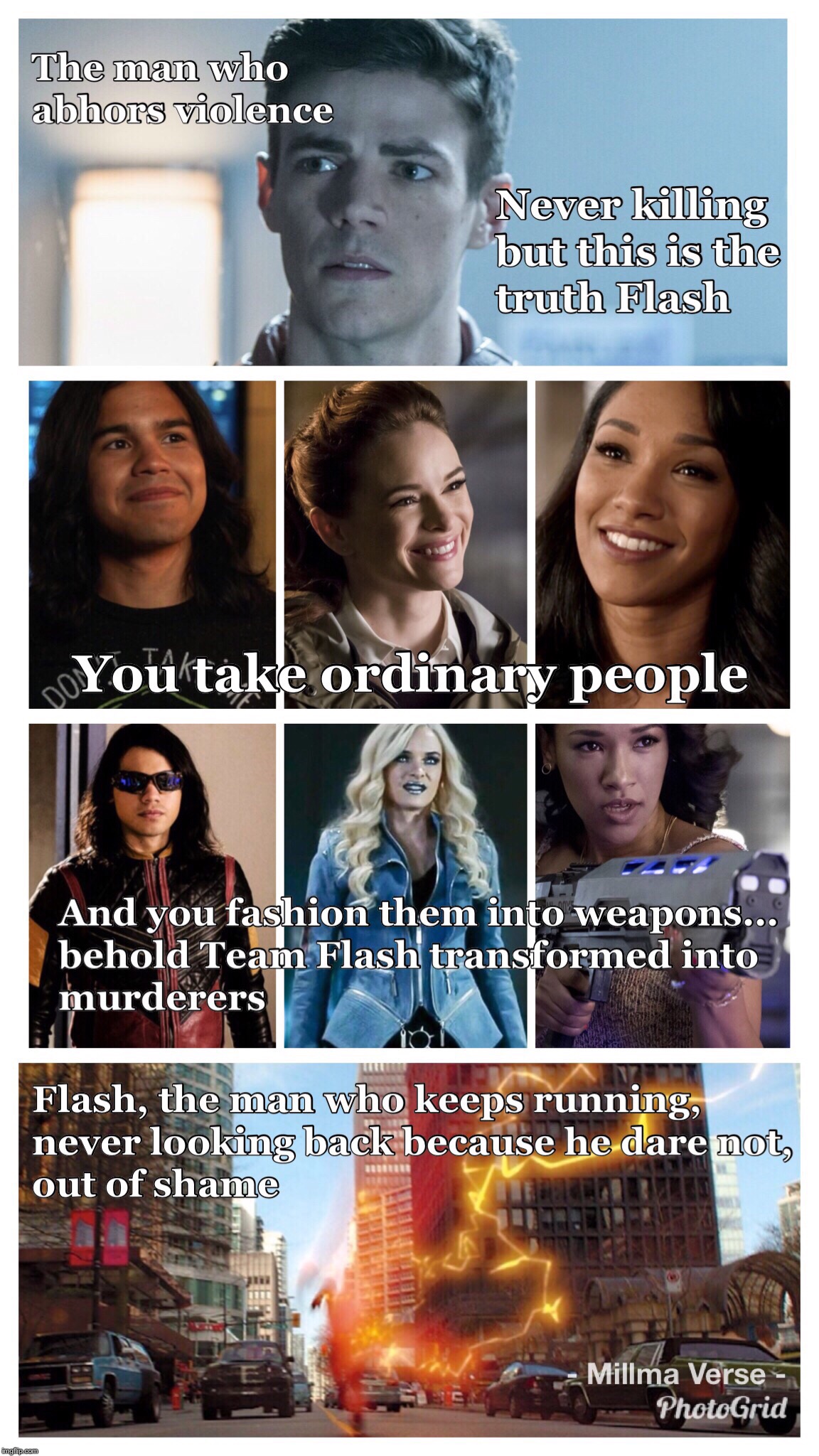 The Flash People Weapons | image tagged in barry allen,the flash,team flash,doctor who | made w/ Imgflip meme maker