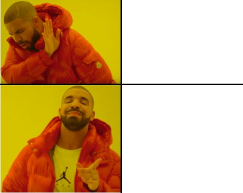 High Quality Drake Hotline Bling Meme Blank Meme Template