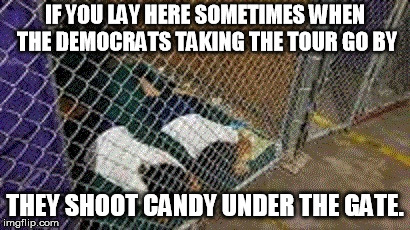 IF YOU LAY HERE SOMETIMES WHEN THE DEMOCRATS TAKING THE TOUR GO BY; THEY SHOOT CANDY UNDER THE GATE. | image tagged in obama | made w/ Imgflip meme maker