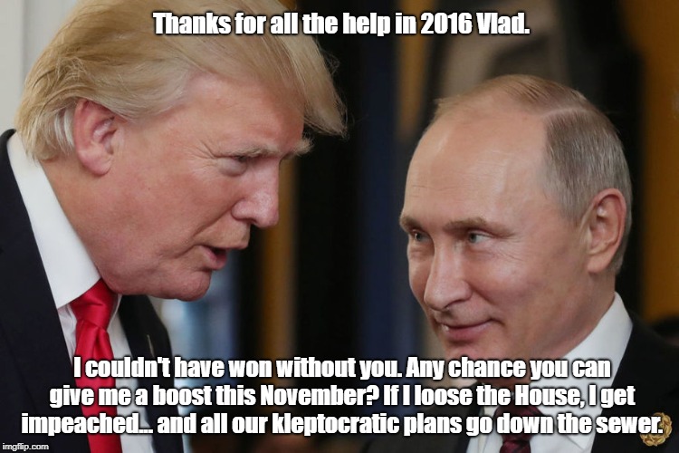 Thanks for all the help in 2016 Vlad. I couldn't have won without you. Any chance you can give me a boost this November? If I loose the Hous | made w/ Imgflip meme maker