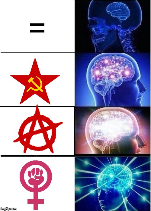 How to have pure equality in the world | = | image tagged in memes,expanding brain,equality | made w/ Imgflip meme maker