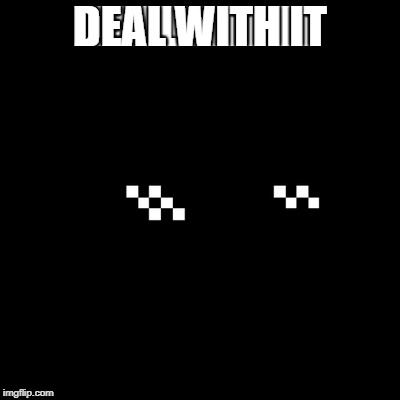 DEAL WITH IT | made w/ Imgflip meme maker