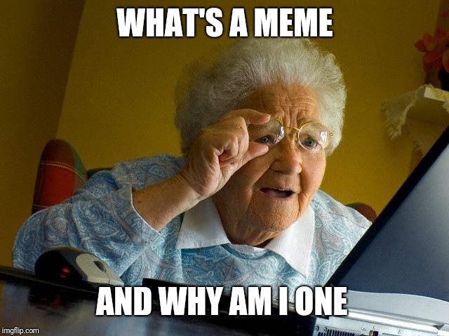 Grandma Finds The Internet | WHAT'S A MEME; AND WHY AM I ONE | image tagged in memes,grandma finds the internet | made w/ Imgflip meme maker