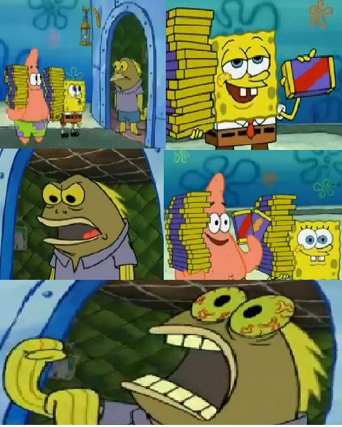 spongebob chocolate Blank Meme Template